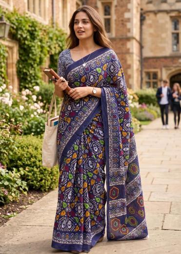 Vastrangan cotton batik sarees at lowest price online